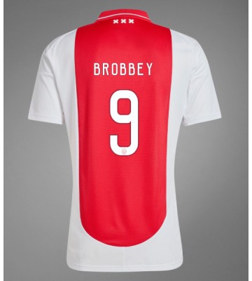 Ajax Brian Brobbey #9 Primera Equipación 2024-25 Manga Corta